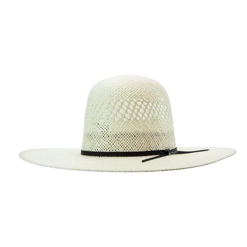 Twister Open Crown Chocolate 2-Chord 4.5" Brim Straw Hat