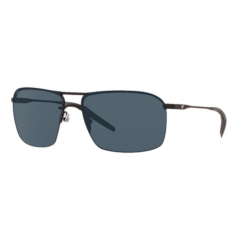 Costa Skimmer Matte Black and Grey Sunglasses