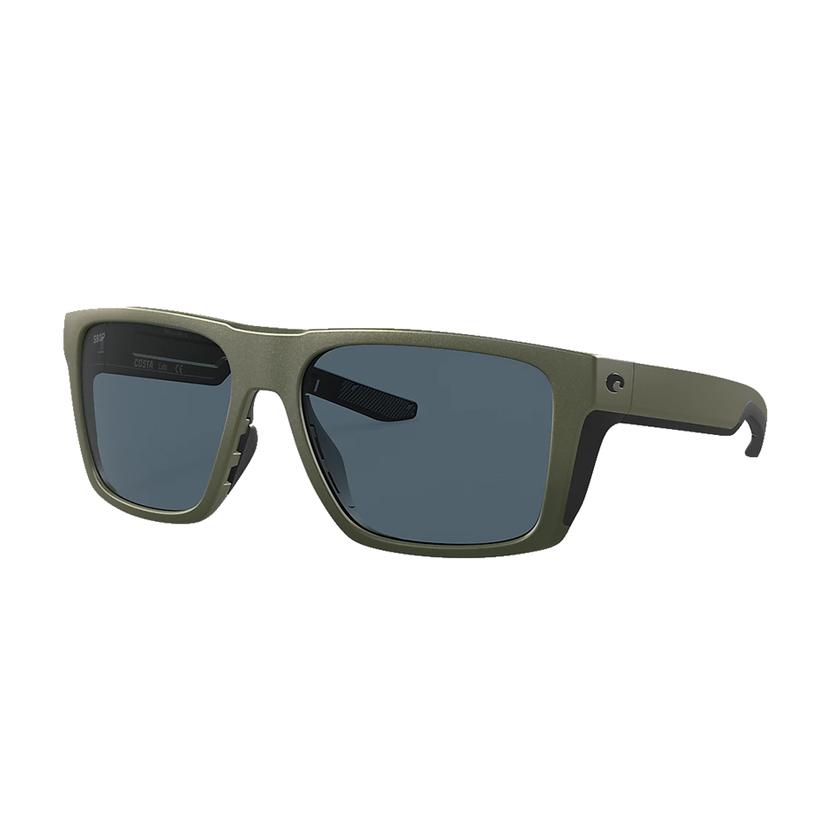 Costa Moss Grey Lido 580G Steel Grey Metallic Frame Sunglasses