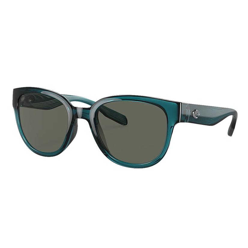 Costa Grey Salina 580G Teal Frame Sunglasses