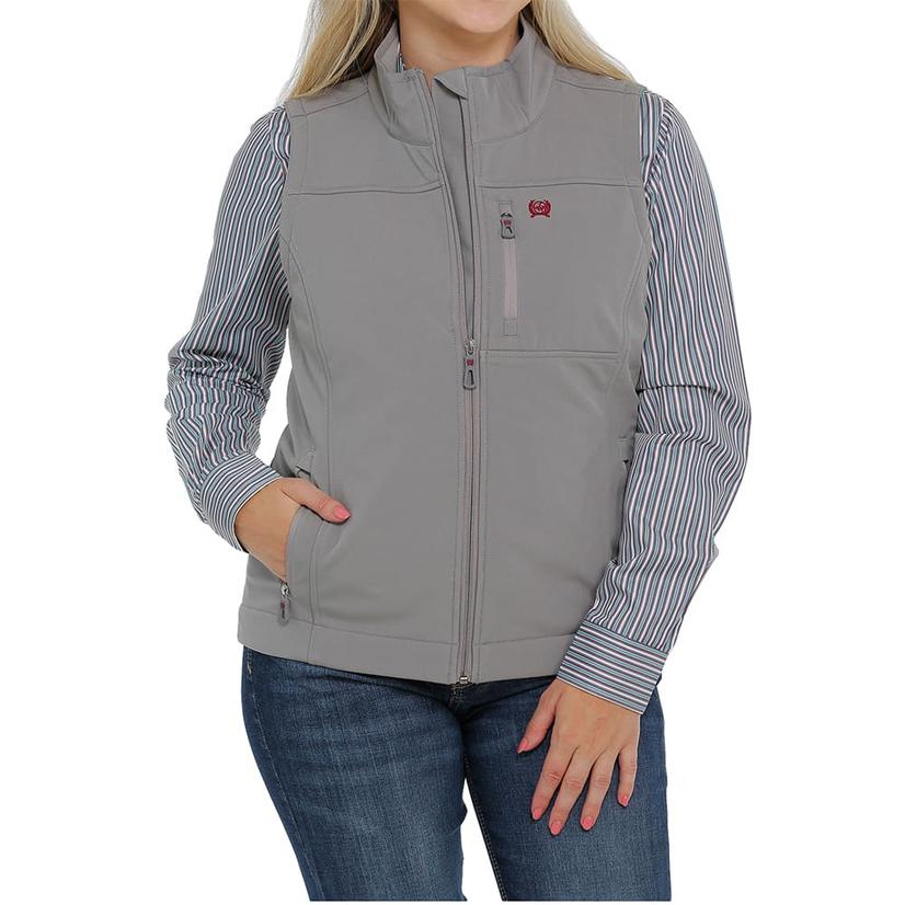 Cinch Grey Concealed Carry Women's Vest