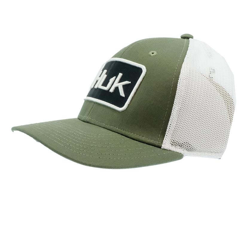 HUK Moss Solid Stretch Meshback Trucker Cap