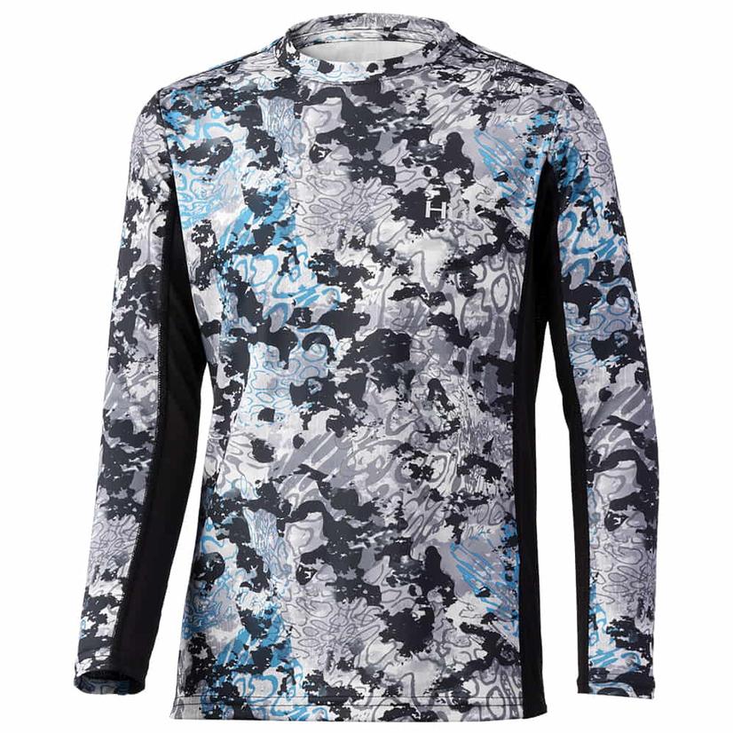 Huk Perigan Icon X Tide Change Long Sleeve Boys Shirt