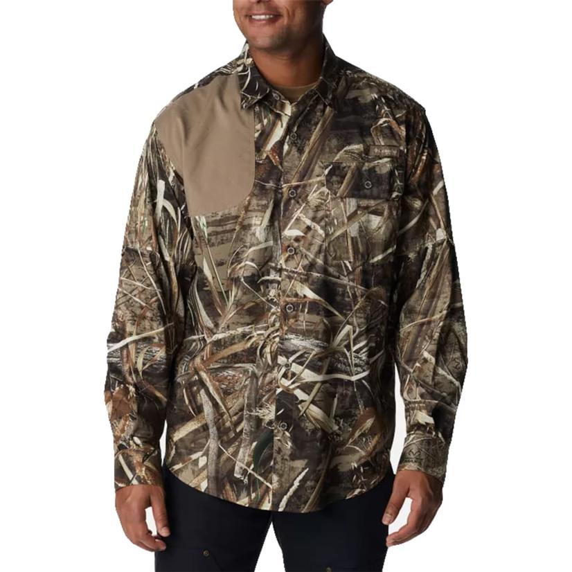 Columbia Men's Blood and Guts Shooting Shirt -  Realtree Max