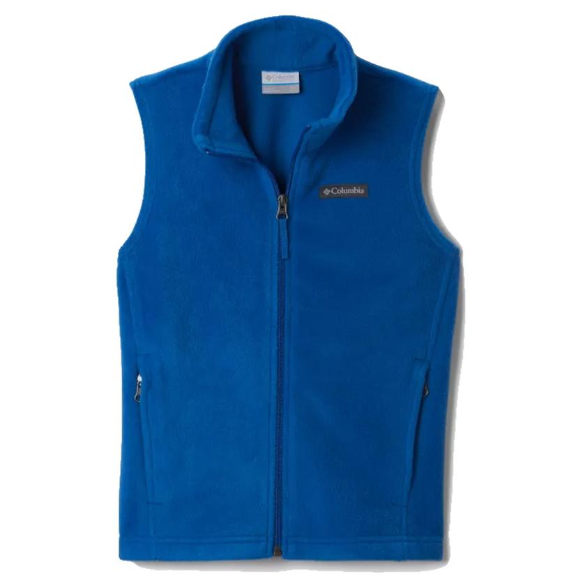 Columbia Steens Mountain Boy's Fleece Vest - Bright Indigo