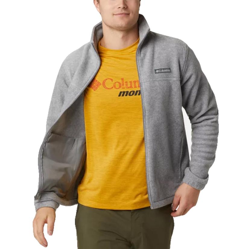 Columbia Men's Steens Mountain 2.0 Full Zip Jacket - Light Grey Heather