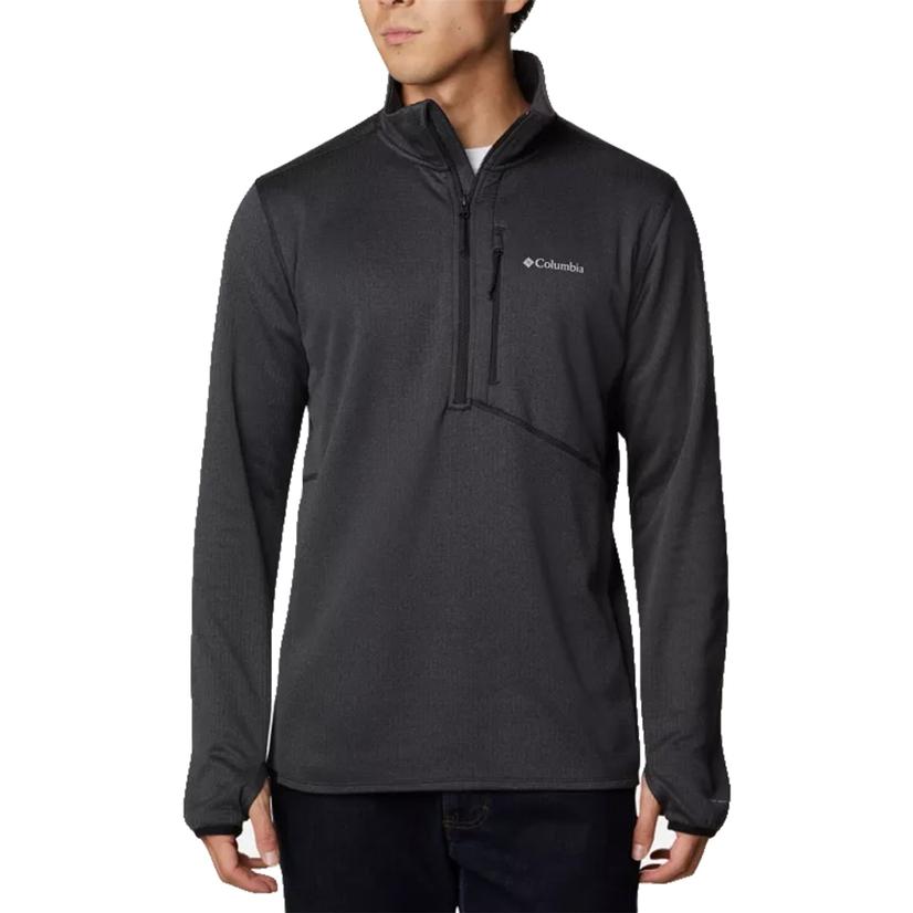 Columbia Men's Park View Fleece Half Zip Pullover - Black Heather