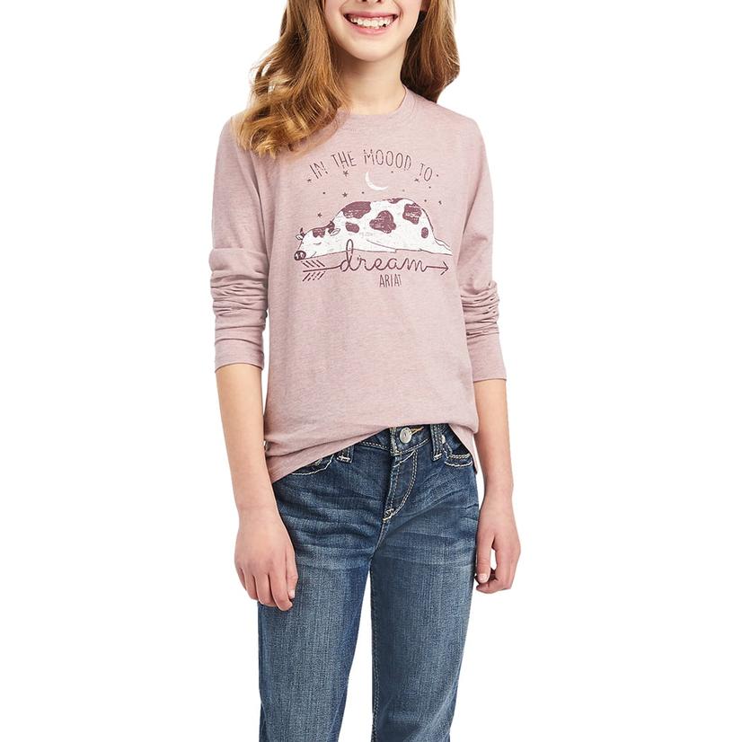 Ariat Pink Dreamin' Mood Long Sleeve Girls Tee