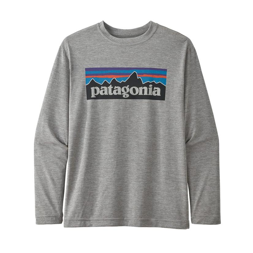 Patagonia Boys Grey Cap Cool Long Sleeve Shirt