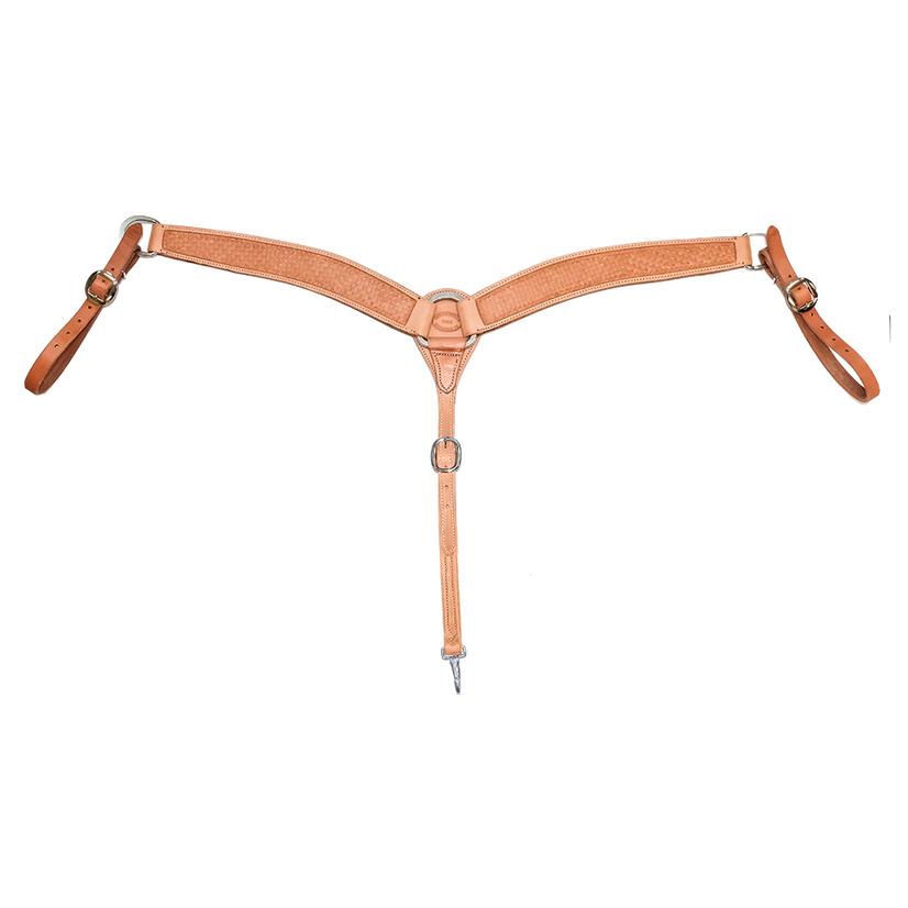 South Texas Tack Saddle Shop 2 1/4" Natural X-box Breast Collar