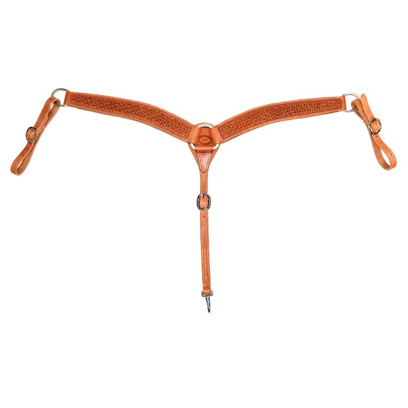 South Texas Tack Saddle Shop 2 1/4" Chestnut Windmill Breast Collar