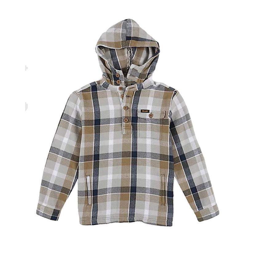 Wrangler Sesame Plaid Boys Pullover