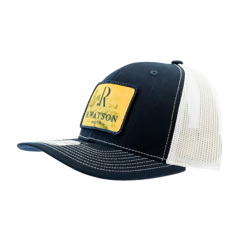 R. Watson Navy and White Trucker Hat