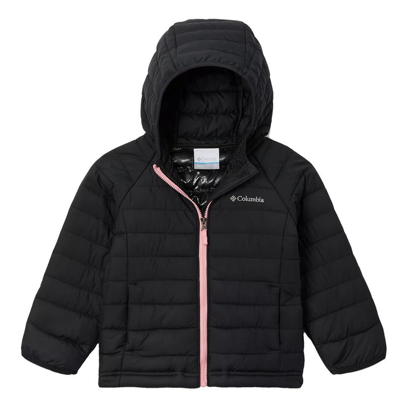 Columbia Powder Lite Toddler Girl's Insulated Jacket - Black