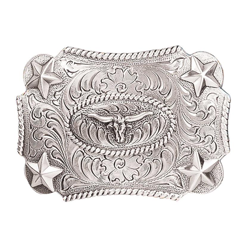 Nocona Boy's Longhorn And Star Belt Buckle