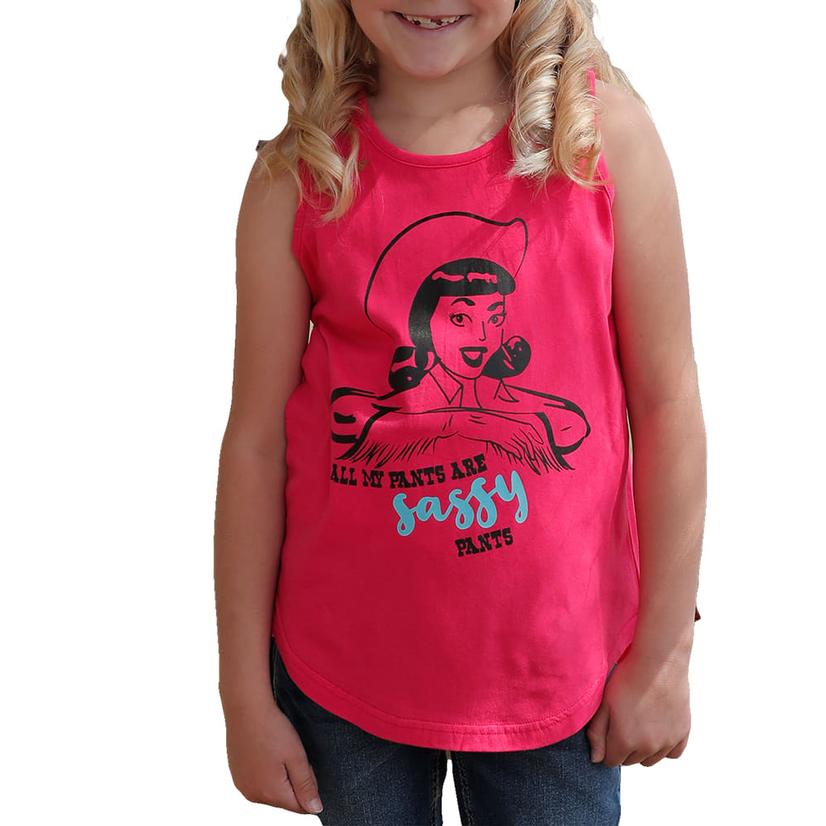 Cruel Girl Hot Pink Sassy Girl's Tank