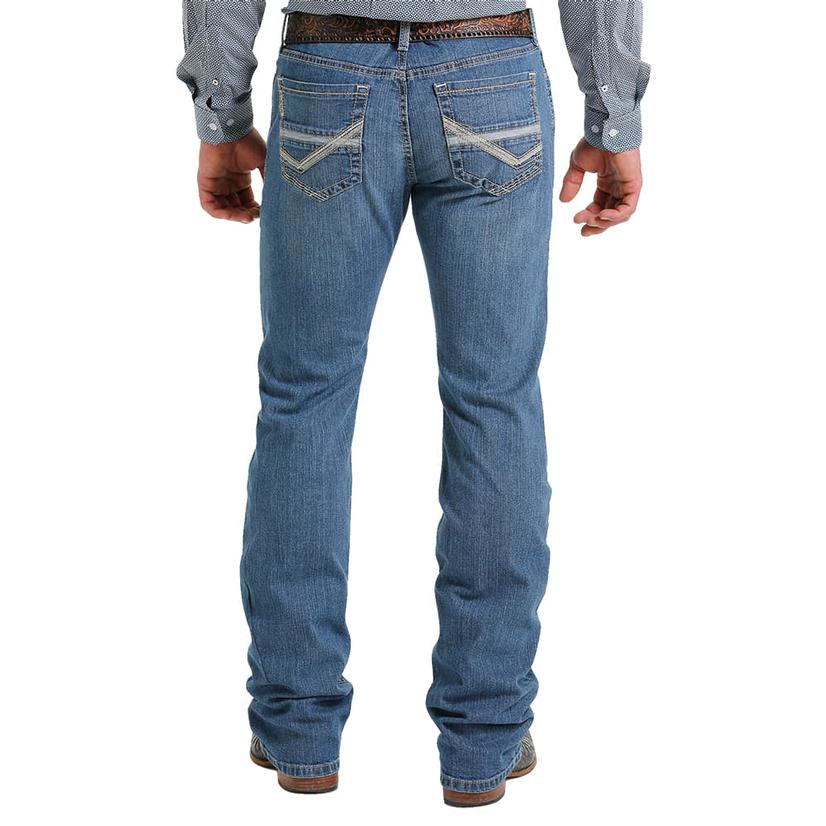 Cinch Medium Stone Wash Ian Mid Rise Slim Bootcut ARENAFLEX Men's Jeans