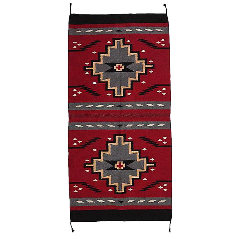 El Paso Saddle Blanket Handwoven Southwest Rug 211 20"x40"