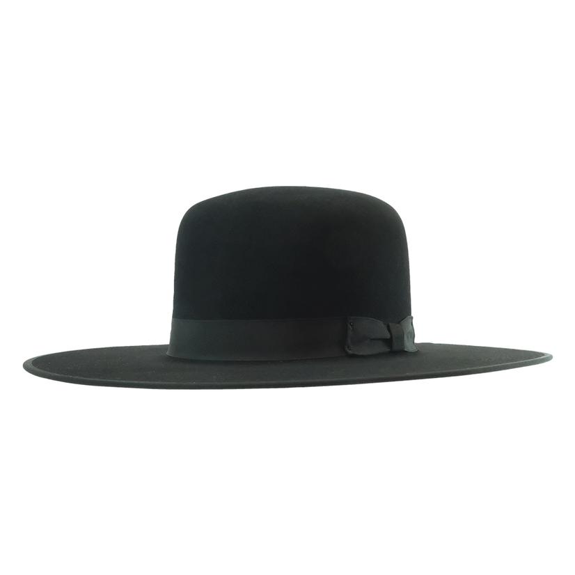 Rodeo King Wyatt 5X 4" Brim Black Felt Hat