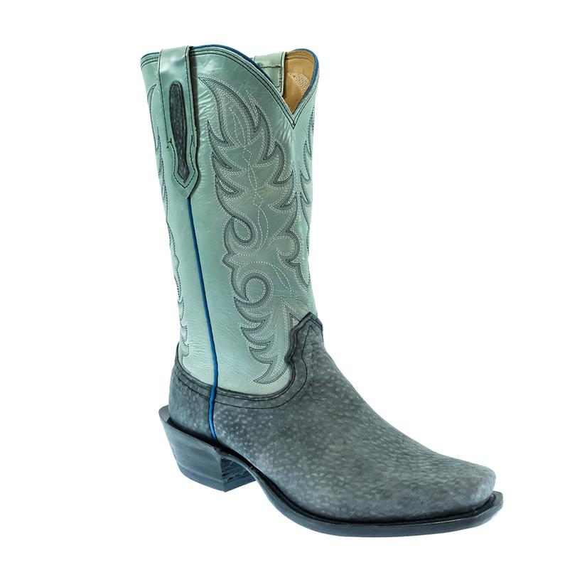 STT Fenoglio Grey Carpincho Robin's Egg Blue Men's Boots