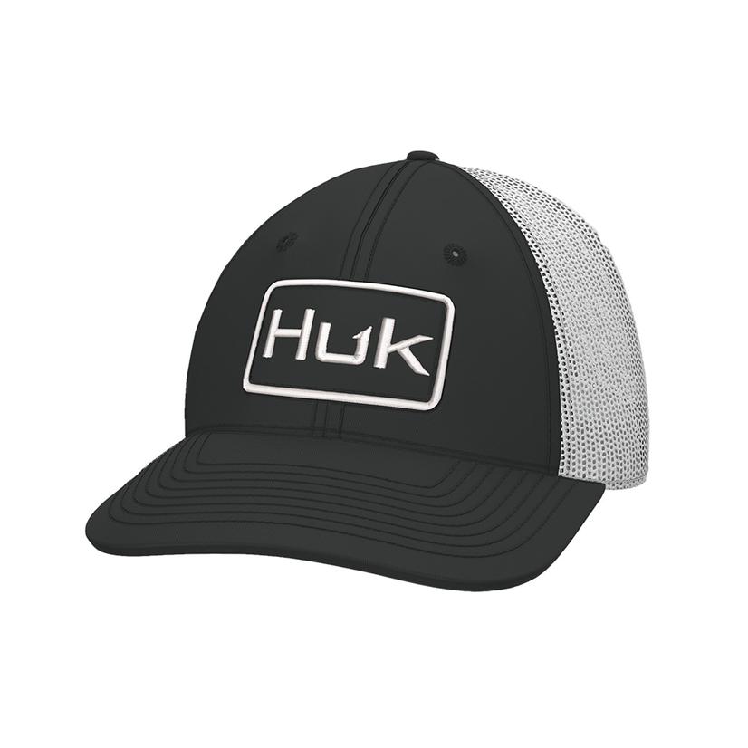 Huk Black Logo Trucker Cap