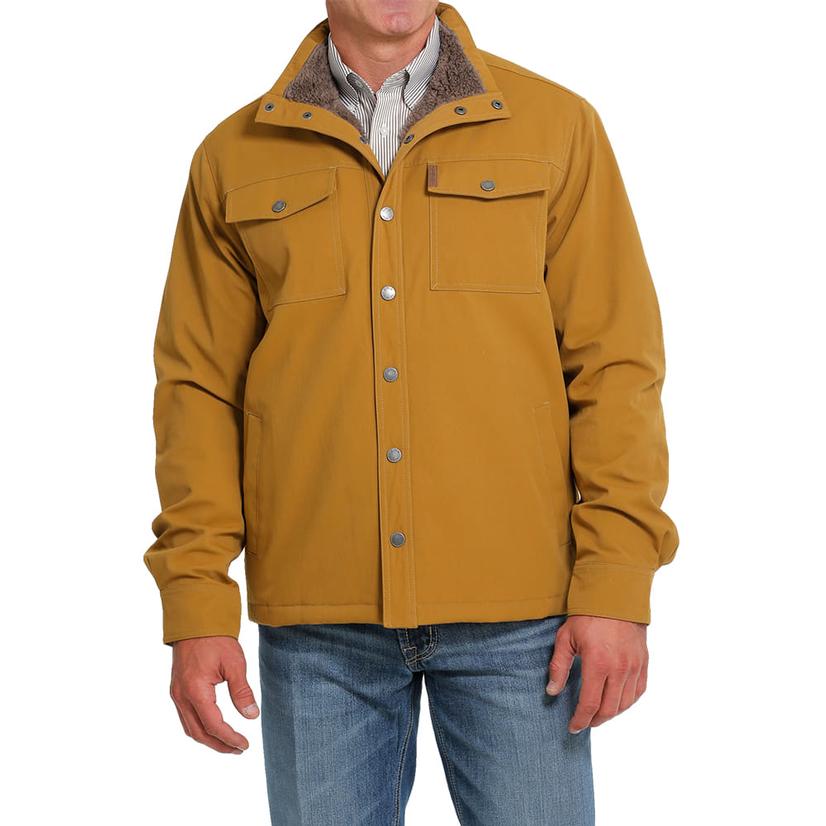 Cinch Soft Canvas Brown Sherpa Lined Men's Jacket