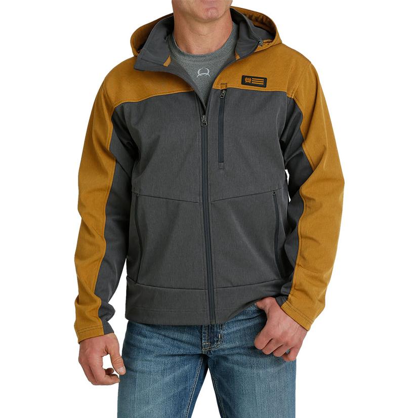 Cinch Color Blocked Hooded Softshell Men's Jacket