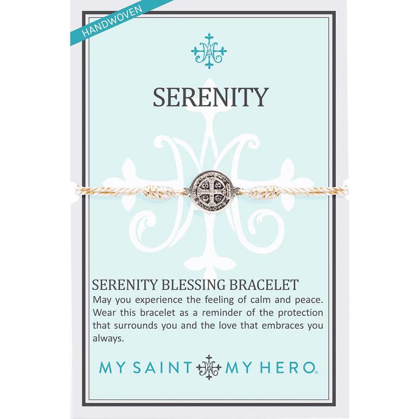 My Saint My Hero Jewelry Serenity Blessing Metallic Silver Bracelet