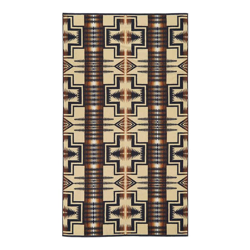 Pendleton Oversized Jacquard Towel Black 40x70