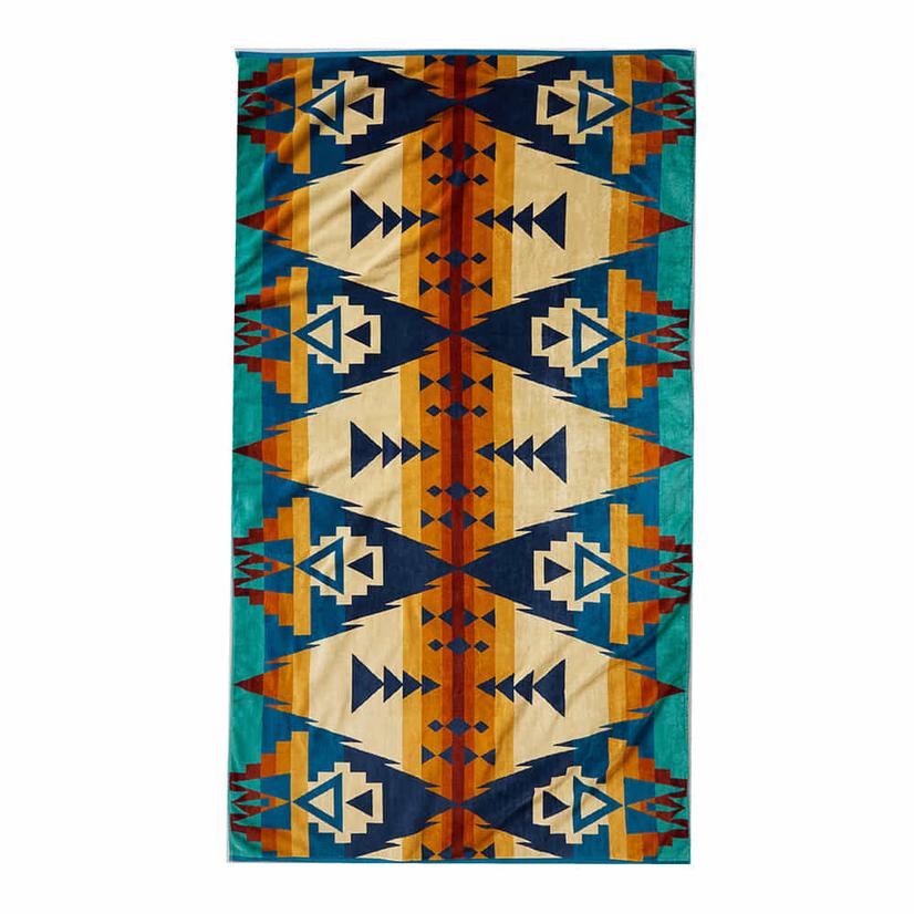 Pendleton SISKIYOU Oversized Jacquard Spa Towel Brown 40x70