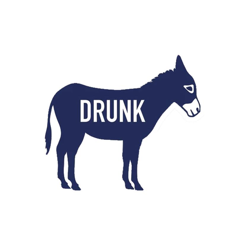 Cowboy Cool Heavy Duty Vinyl Blue Drunk A$$ Sticker