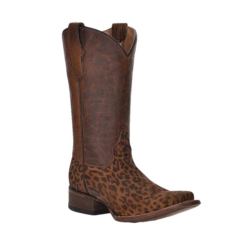 Circle G Brown Cheetah Print Girl's Boots