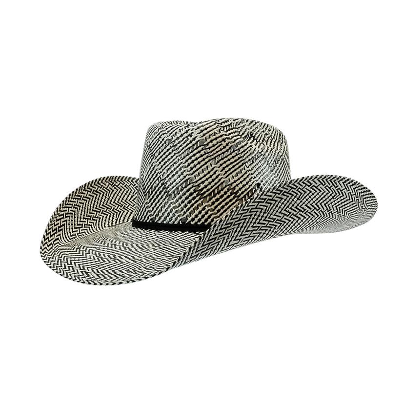 Resistol Cody Johnson The Guard 4.25" Brim Black and Tan Pre-creased Straw Hat