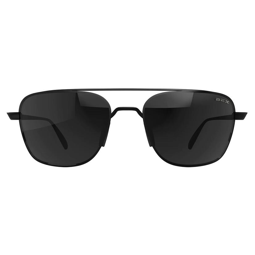 Bex Mach Matte Black and Gray Sunglasses