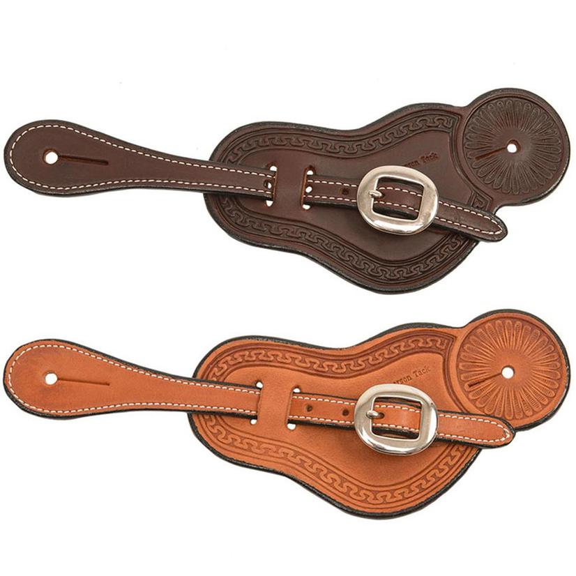 Slickout Leather Carlos Border Spur Straps