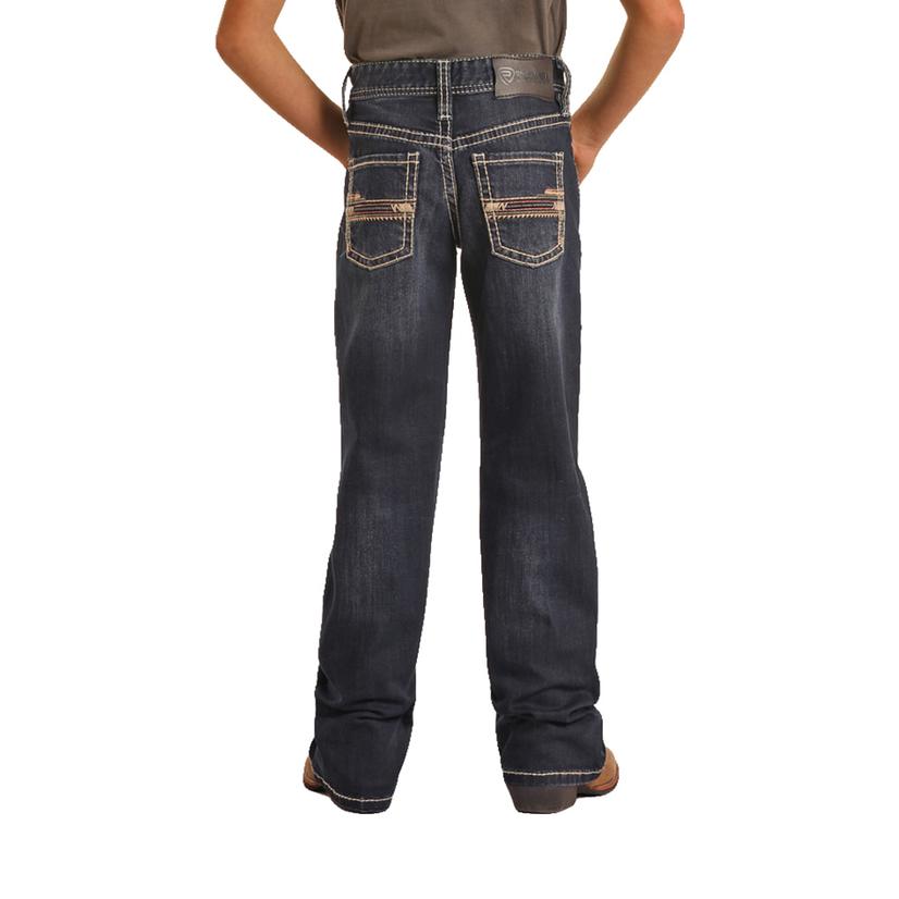 Rock & Roll Cowboy Reflex Dark Bootcut Boy's Jeans