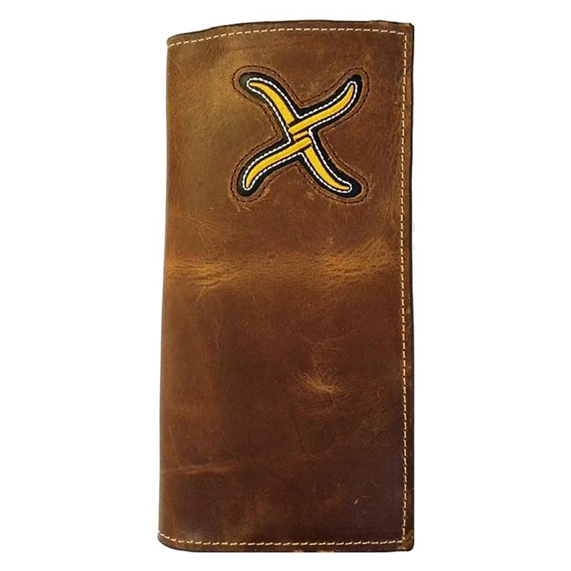 Twisted X Bifold Leather Earth Tone Beading Insert Men's Wallet