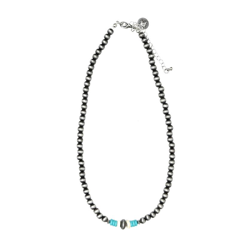 West And Co Navajo Pearl With Accents Necklace