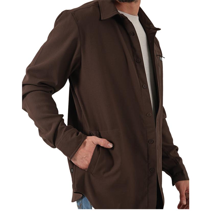 Kimes Ranch Brown Hart Shirt Men's Jacket