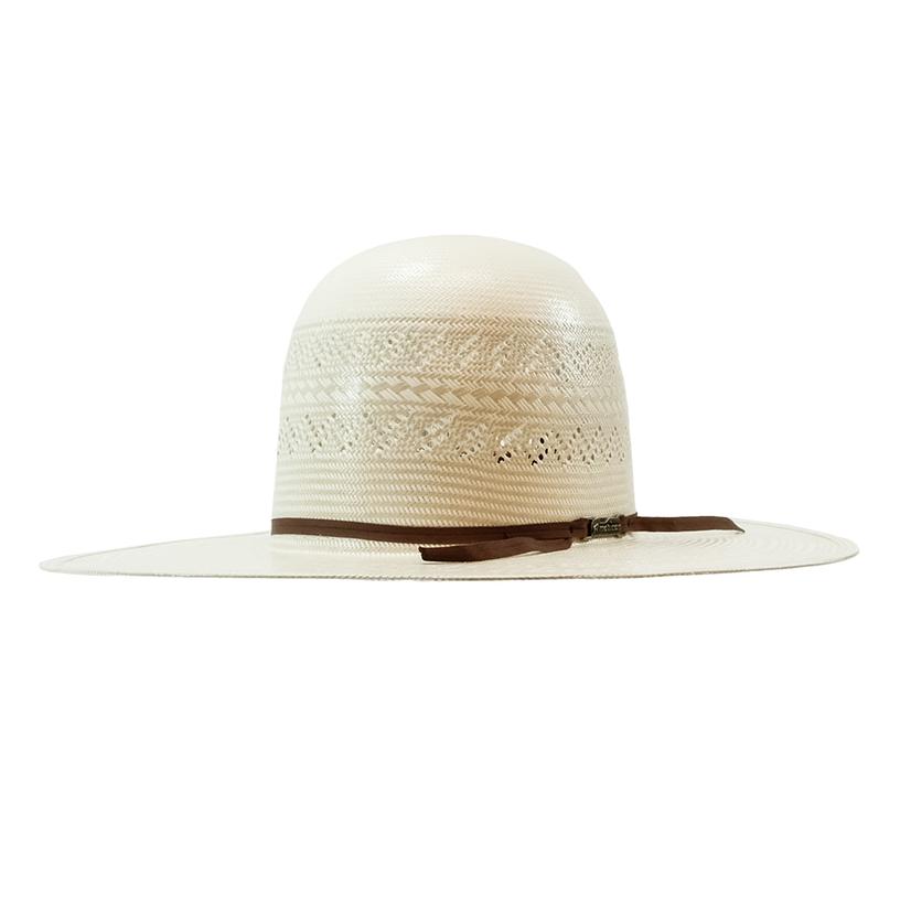 American Hat Company 2 Cord Chocolate 4.25" Brim Open Crown Straw Hat