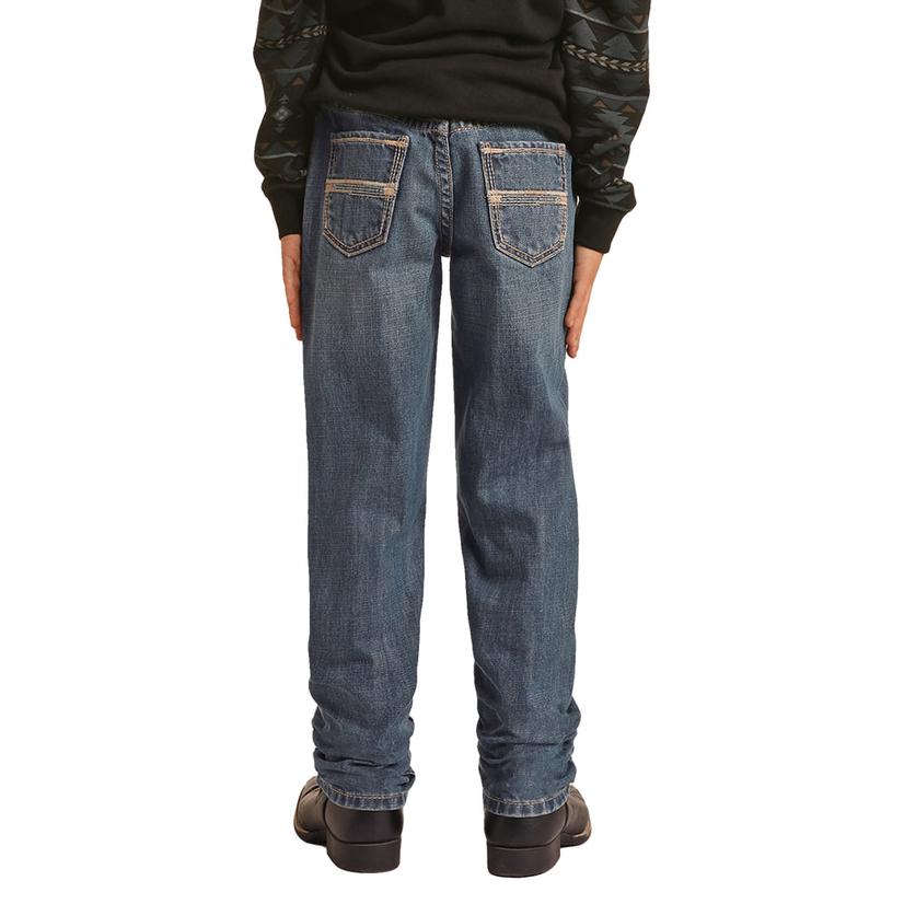 Rock & Roll Cowboy Reflex Revolver Medium Wash Boys Jeans