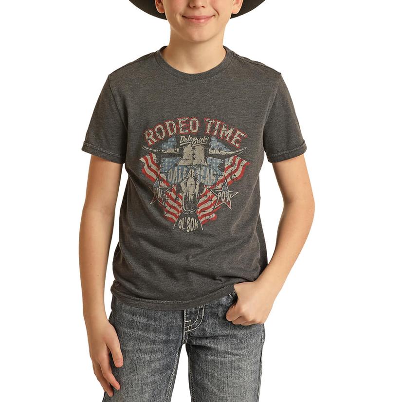 Rock And Roll Dale Brisby Graphic Boy's Tee