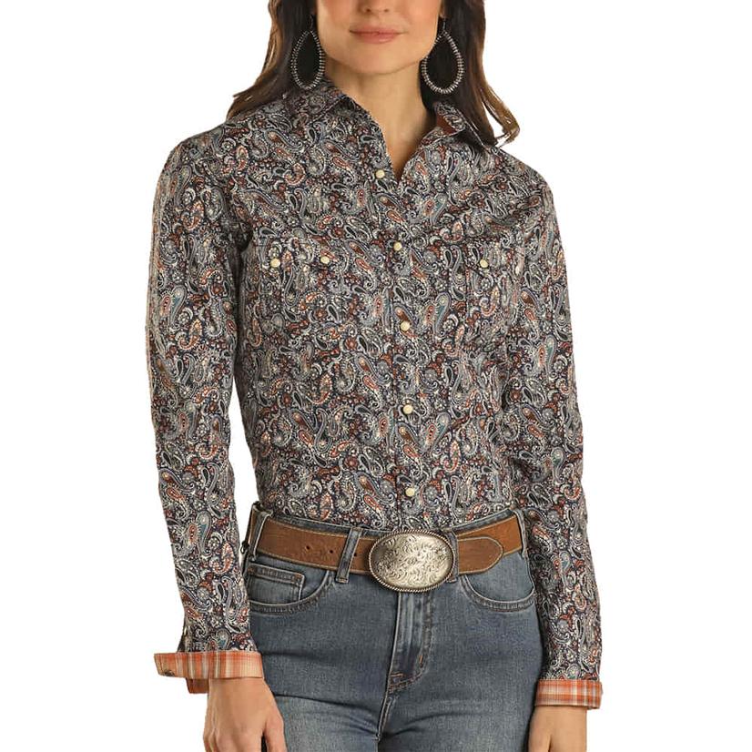 Panhandle Paisley Long Sleeve Snap Women's Shirt