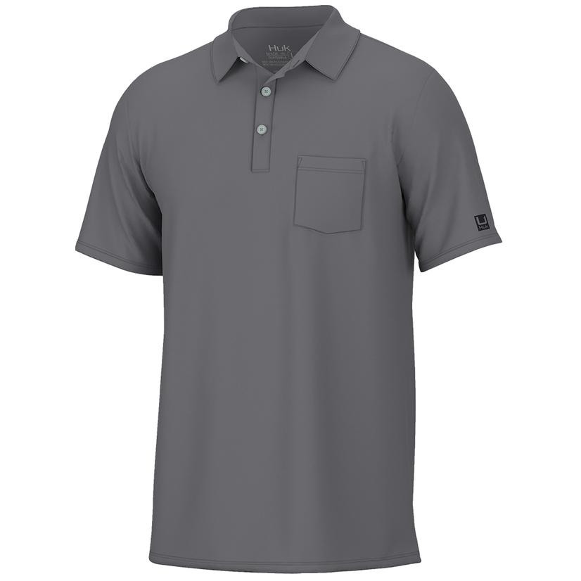 Huk Pursuit Polo Men's Night Owl Short Sleeve Shirt