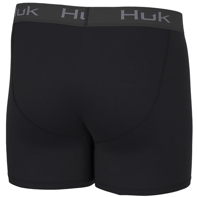 Huk Solid Men's Black Boxer