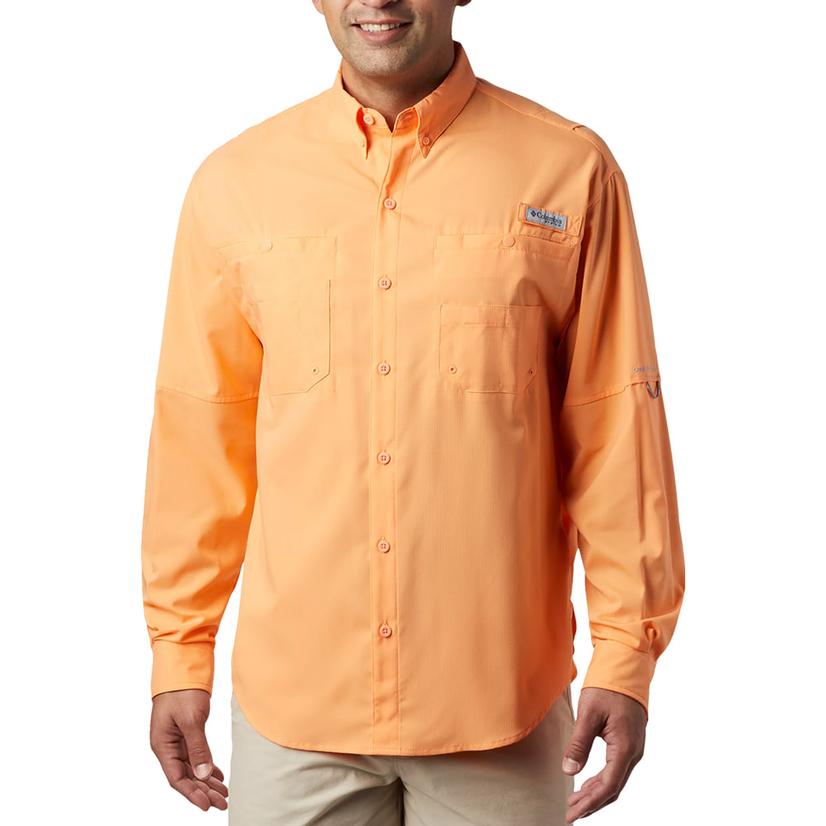 Columbia Tamiami II Long Sleeve Bright Nectar Men's Shirt