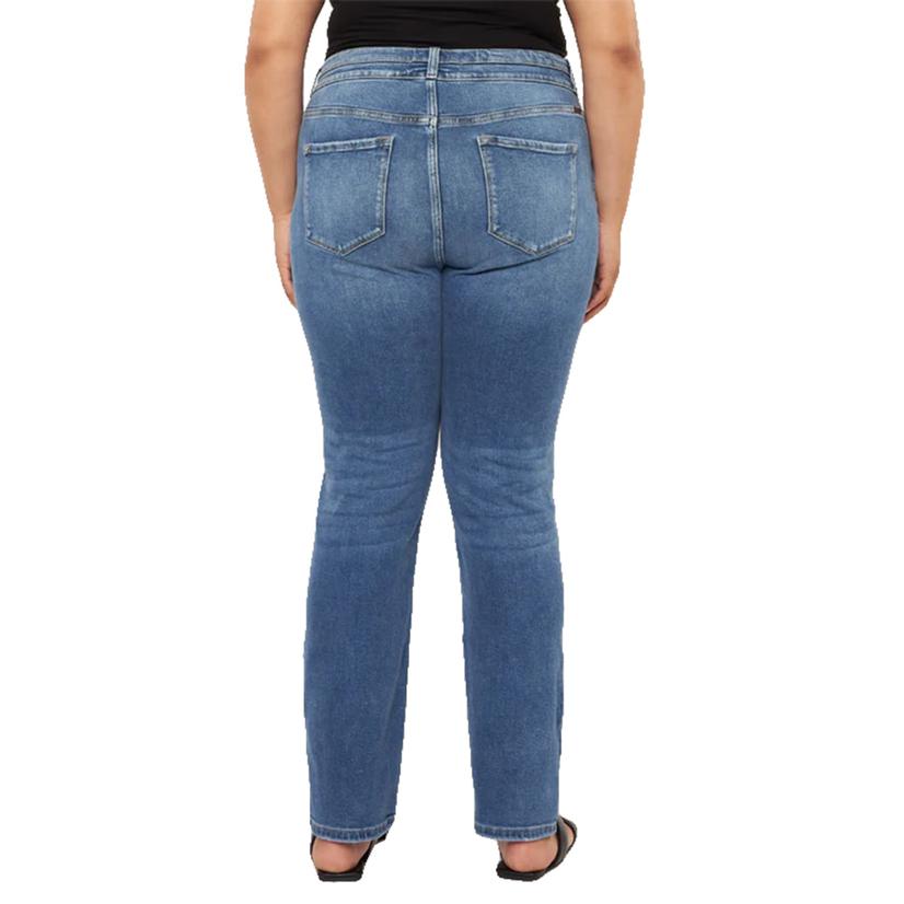 Kancan Rosemary High Rise Straight Leg Women's Plus Jeans