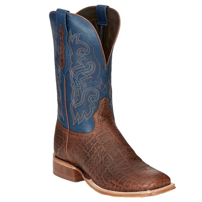 Tony Lama Jinglebob Blue Top Cognac Safari Men's Boots