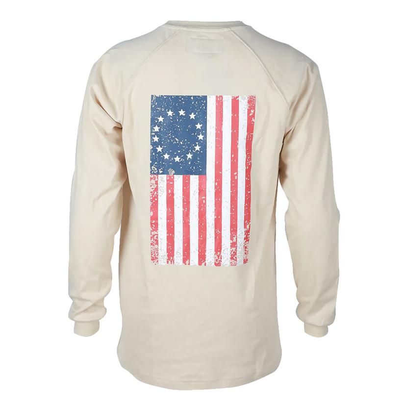 Forge Tan Graphic Long Sleeve FR Men's Shirt