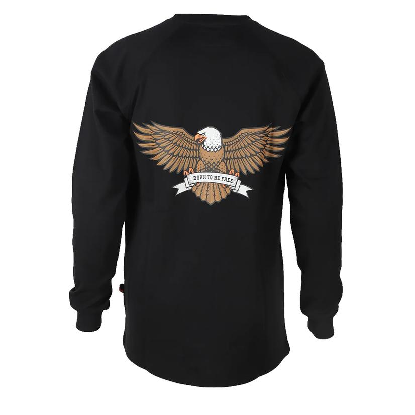 Forge Black Graphic Long Sleeve FR Men's Shirt